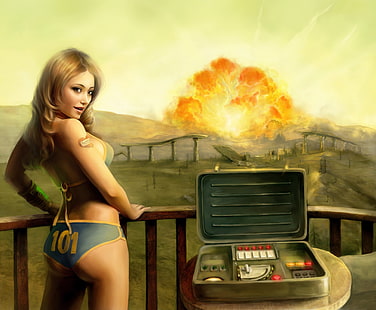 Fallout, Lone Wanderer (Fallout 3), HD wallpaper HD wallpaper
