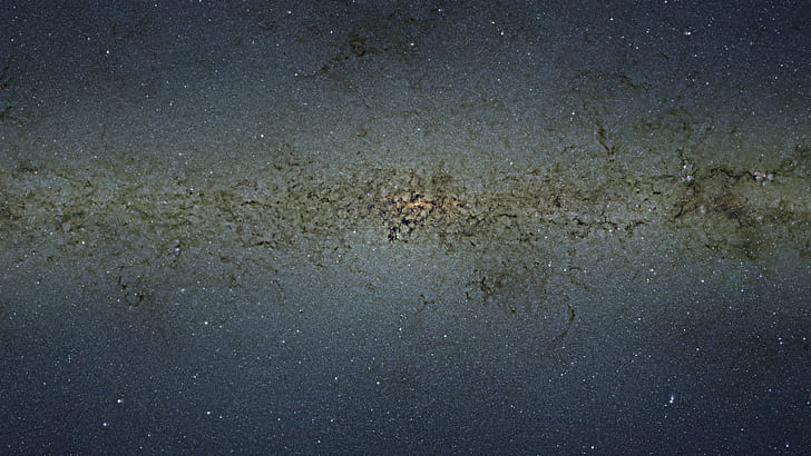 Звезды Галактики Млечный Путь HD, сине-коричневая и серая поверхность, космос, звёзды, галактика, путь, Млечный, HD обои
