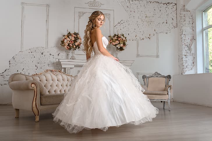 Mädchen, Kleid, die Braut, Hochzeit, Igor Kondukov, HD-Hintergrundbild