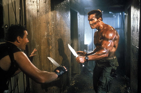 Arnold Schwarzenegger, Komando, Arnold Schwarzenegger, John Matrix, HD masaüstü duvar kağıdı HD wallpaper