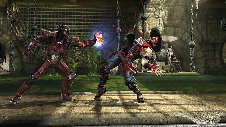 360 Blast MK9 Sektor DeadPool Видеоигры Mortal Kombat HD Art, ладонь, взрыв, 360, DeadPool, MK9, Сектор, HD обои