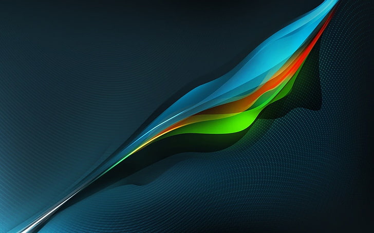 Ilustración abstracta verde, negra y azul, resumen, Fondo de pantalla HD