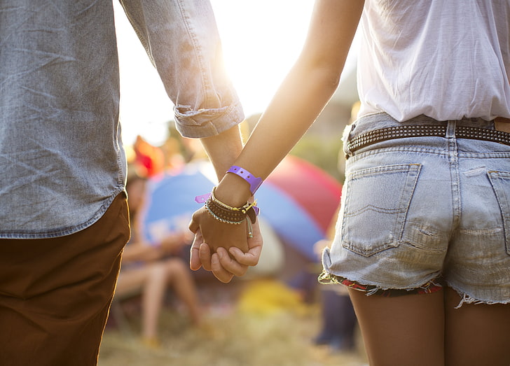 love, people, holding hands, HD wallpaper