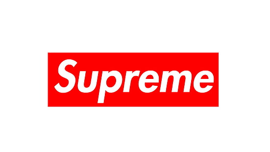 Supreme logo, supreme, brand, fashion, red, white, 1920, HD wallpaper HD wallpaper