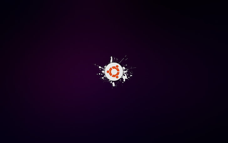 Ubuntuロゴ、テクノロジー、Ubuntu、オペレーティングシステム、ロゴ、 HDデスクトップの壁紙