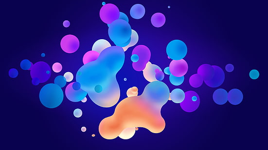 Neon Bubbles, Bubbles, Neon, Sfondo HD HD wallpaper