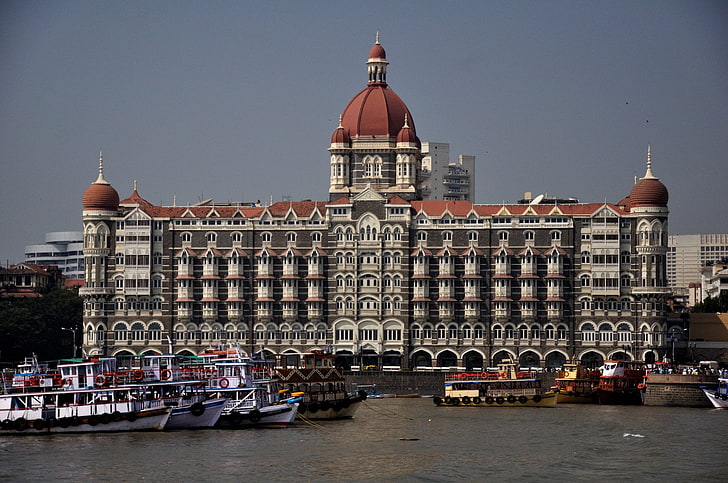 Vom Menschen geschaffen, Das Taj Mahal Palace Hotel, Gateway Of India, Hotel, Indien, Maharashtra, Bundesstaat Maharashtra, Mumbai, Taj Mahal Palace Hotel, HD-Hintergrundbild