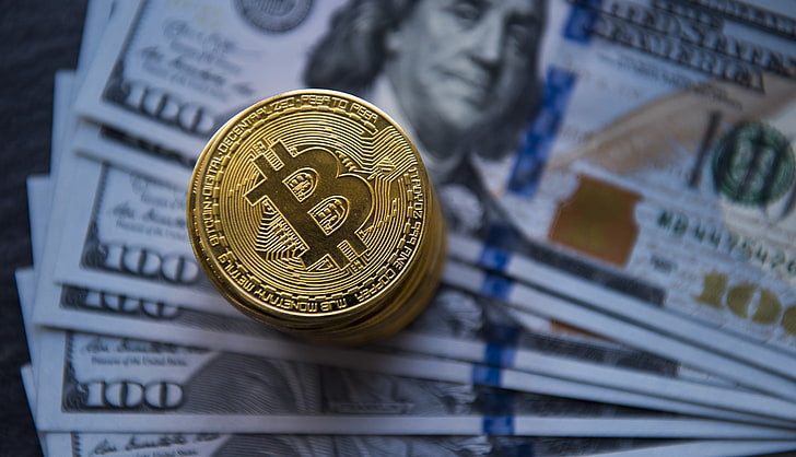 bitcoin, bargeld, münzen, rechner, digital, internet, geld, technik, HD-Hintergrundbild
