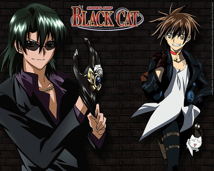 Anime, Black Cat, Black Cat (Anime), Black Cat (Marvel Comics), HD tapet