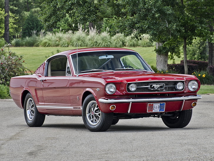 1966, 289, classic, fastback, ford, g t, muscle, mustang, HD wallpaper