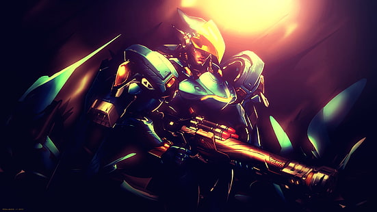 illustration de robot, Overwatch, Pharah (Overwatch), Fond d'écran HD HD wallpaper