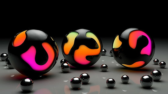Marbles, Balls, Colors, marbles, balls, colors, HD wallpaper HD wallpaper
