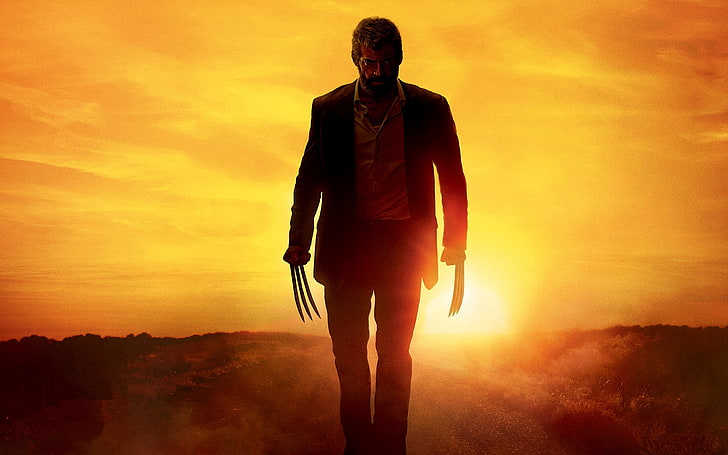 Logan 2017 Sunset, tapeta z filmu Wolverine, filmy, filmy z Hollywood, hollywood, hugh jackman, Tapety HD