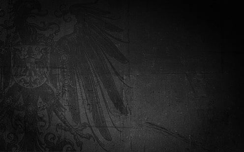 logo drago, cavaliere, stemma, aquila, teutonico, Prussia, grunge, Sfondo HD HD wallpaper