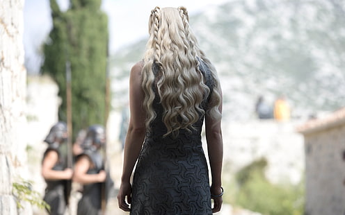 왕좌의 게임, Daenerys Targaryen, Emilia Clarke, 여자, 금발, HD 배경 화면 HD wallpaper
