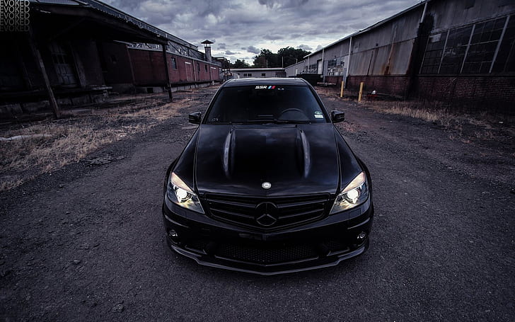 AMG, Mercedes - Benz, Tuning, C63, Sedan, Evoked Photography, HD wallpaper