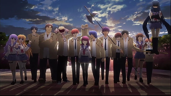anime, garotas de anime, Angel Beats !, Nakamura Yuri, HD papel de parede HD wallpaper
