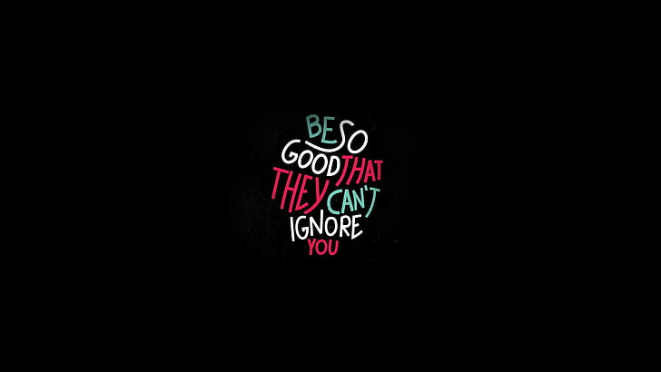 be good so that text on black background, quote, inspirational, typography, fan art, motivational, black, black background, red, HD wallpaper