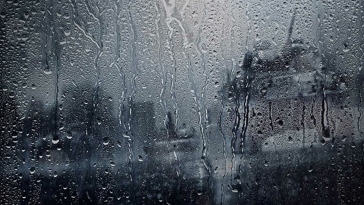 jendela, hujan, hujan, hujan, basah, Wallpaper HD