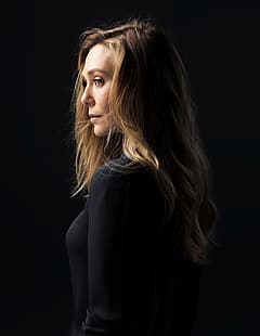 Елизабет Олсен, жени, актриса, дълга коса, HD тапет HD wallpaper