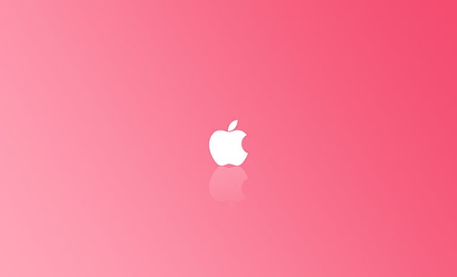 アップルシンプルピンク、コンピューター、Mac、アップル、ピンク、背景、ロゴ、シンプル、ミニマリズム、macbook pro、 HDデスクトップの壁紙 HD wallpaper