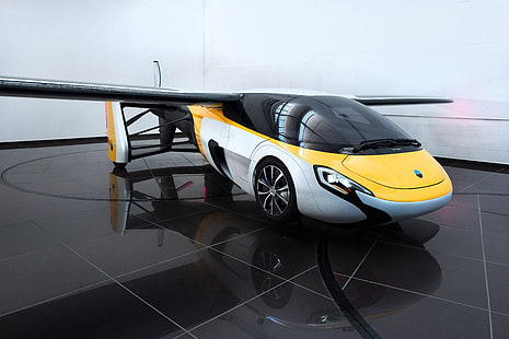 front, concept, aircraft, flying car, runway, AeroMobil 3.0, test drive, HD wallpaper HD wallpaper