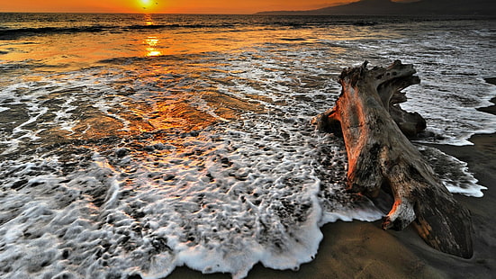 Stränder Puerto Vallarta Beach Mexiko Solnedgång Sydamerika Bakgrund Hd 1920 × 1080, HD tapet HD wallpaper
