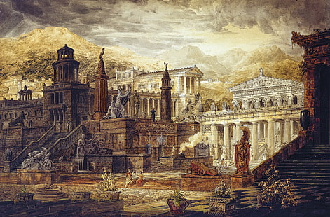 Spartani, Sparta, pittura, greco, greco antico, Sfondo HD HD wallpaper