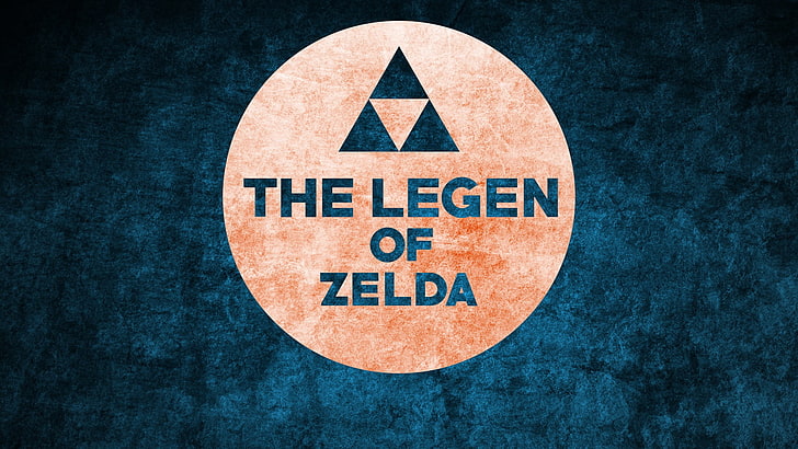 Логото на Legen of Zelda, логото The Legend of Zelda, абстрактно, Triforce, видео игри, печатна грешка, Zelda, G-писмо е изгубено, HD тапет