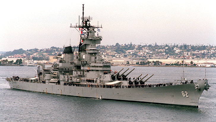 graues Schlachtschiff, Kriegsschiff, Militär, Fahrzeug, Schiff, HD-Hintergrundbild