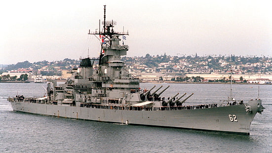gray battleship, warship, military, vehicle, ship, HD wallpaper HD wallpaper