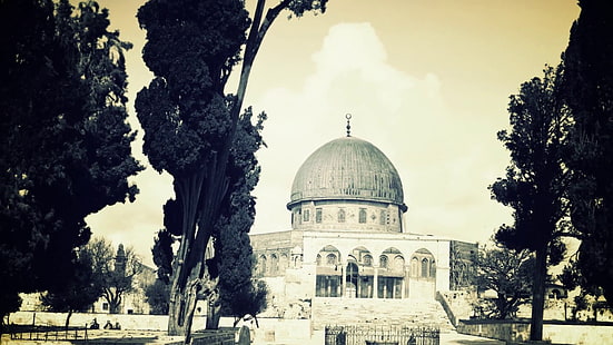 Мечети, мечеть Аль-Акса, Христианство, Ислам, Израиль, Иерусалим, Иудаизм, Палестина, HD обои HD wallpaper