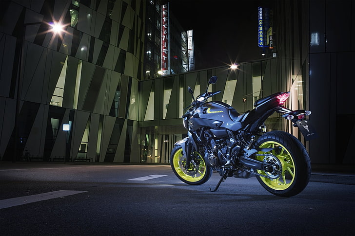 Yamaha, Yamaha MT-07, motocykl, pojazd, Tapety HD