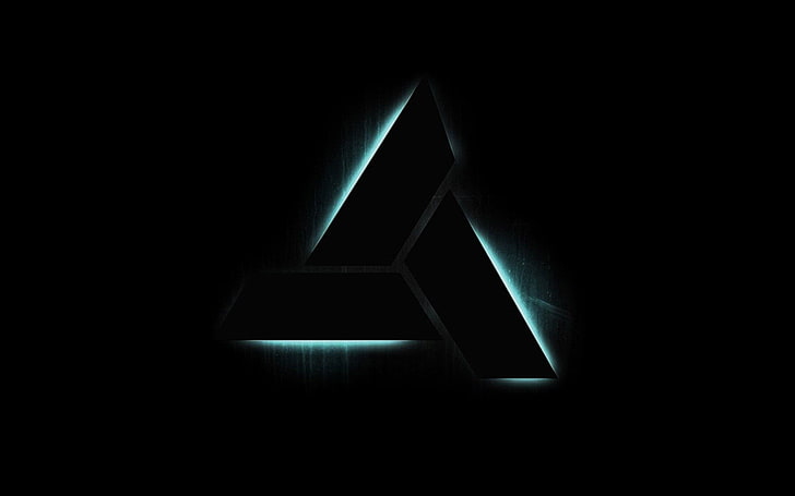 Assassins Creed Abstergo Industries Logotipos triángulo fondo negro 1920x1200 Arte Negro HD Art, Assassins Creed, Abstergo Industries, Fondo de pantalla HD