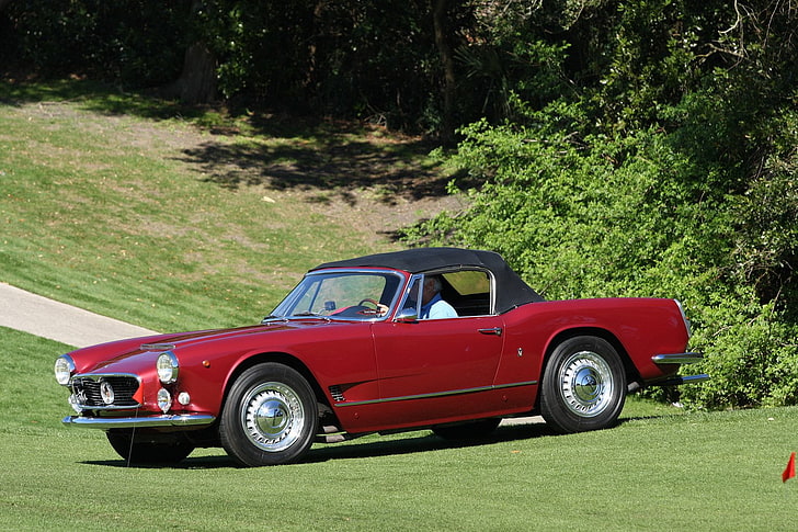 1961, 3500 GT, Maserati, Spyder, Vignale, Sfondo HD