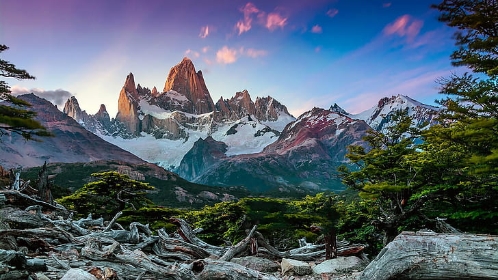 Patagonie, Argentine, el chalten, Fitz Roy, nature, paysage, Fond d'écran HD