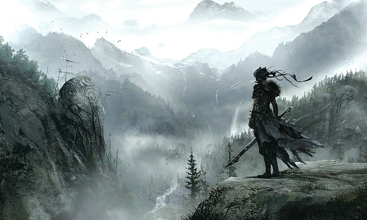 PC, game, PS4, Hellblade, Best games, fantasy, HD wallpaper
