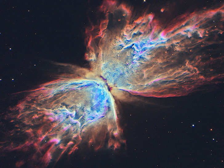 spazio, supernova, nebulosa farfalla, Sfondo HD