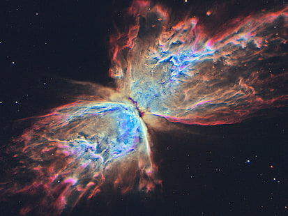космос, сверхновая, туманность бабочка, HD обои HD wallpaper
