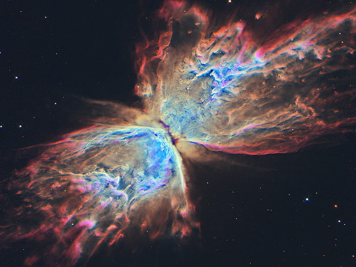 supernova, luar angkasa, Nebula Kupu-kupu, Wallpaper HD