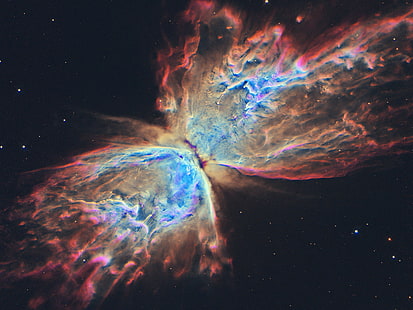 сверхновая, космос, туманность бабочка, HD обои HD wallpaper