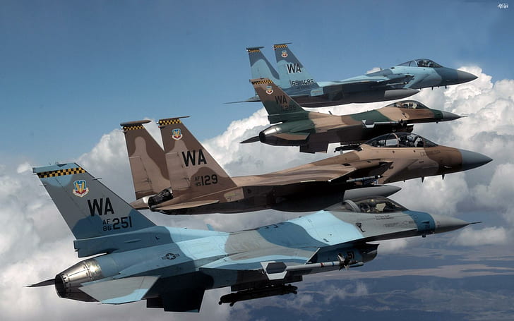 طائرات مقاتلة أمريكية ، طائرة ، مقاتلة ، طائرات طائرات، خلفية HD