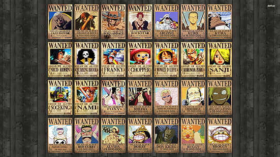 one, Piece, poster, anime, 2560x1440, one piece wanted poster, HD wallpaper HD wallpaper