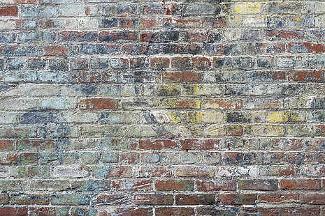 background, brick, brick texture, brick wall, grunge, painted, texture, urban, wall, HD wallpaper HD wallpaper