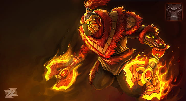 Axes, Defense Of The Ancients, Dota 2, Ember Spirit, Steam (software), video games, HD wallpaper