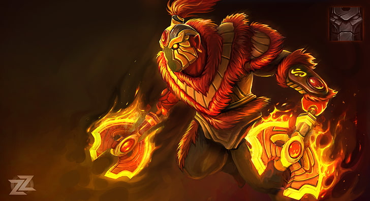 Dota 2, Steam (software), Defense of the Ancients, video games, Ember Spirit, axes, HD wallpaper