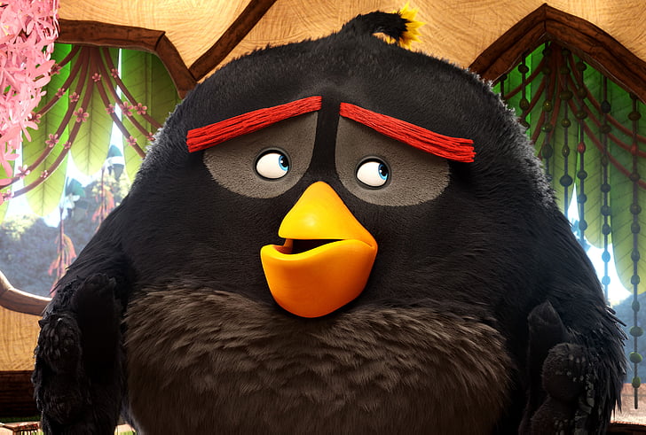 black Angry Birds character, Bomb, Angry Birds, 2016, HD wallpaper