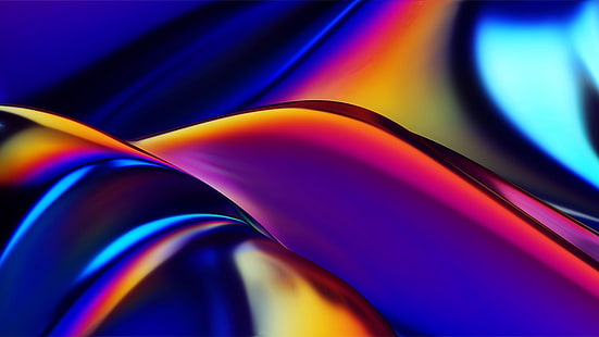  Apple Computer, abstract, colorful, Apple Pro Display XDR, HD wallpaper HD wallpaper