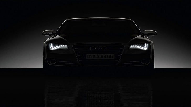 silhouette d'Audi R8, voiture, Audi, Fond d'écran HD