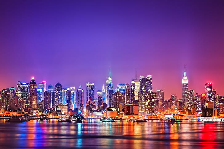 Usa City, New York, Manhattan, Sungai Hudson, Ultra 3840 × 2160 Wallpaper Hd 70362, Wallpaper HD